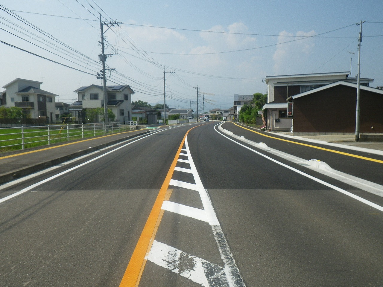 川田工区道路改良工事の写真