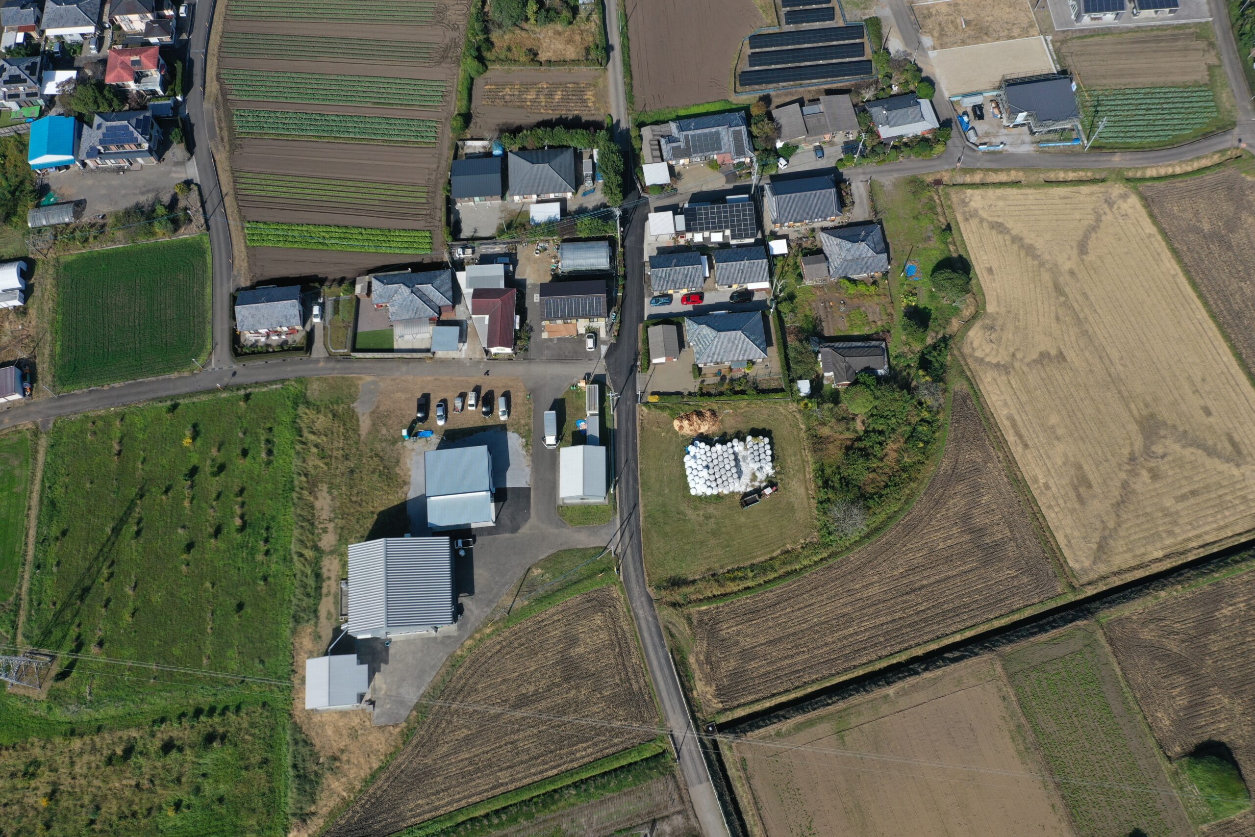 川田青木線舗装工事の写真