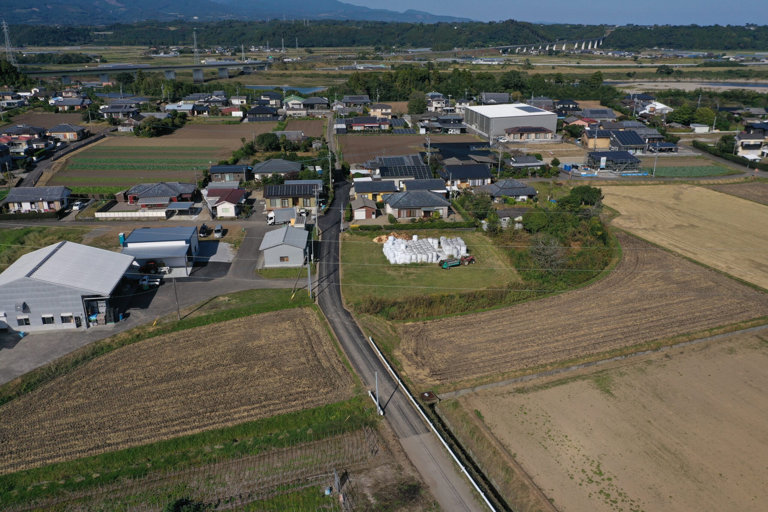 川田青木線舗装工事の写真